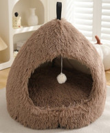 Cat Cubby - Tepee Style Brown