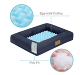 Cozy Tails Waterproof Nest Cooling Navy SMALL - 51/38/8 CM