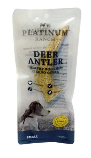 Every year deer naturally shed their antler and Platinum Ranch source the best of the best from across New Zealand to provide your four legged friend with a long lasting chew treat.