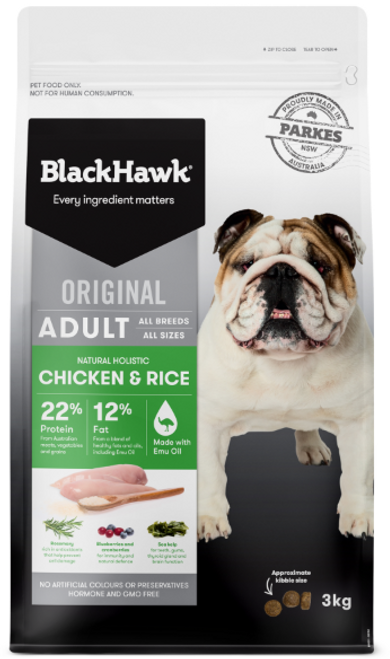 Dog Food - Black Hawk Adult Chicken Rice