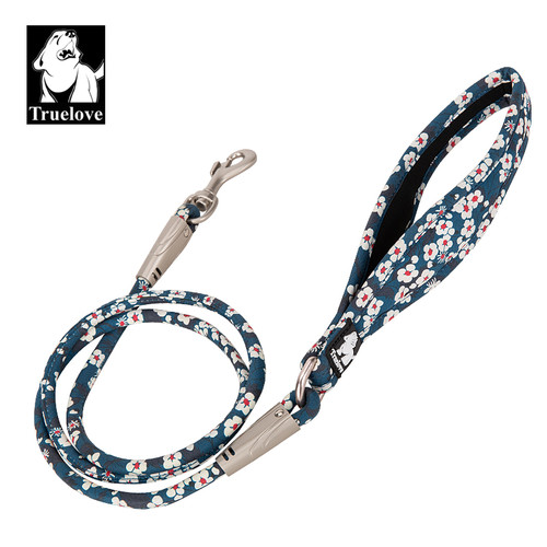 TrueLove Hypoallergenic Cotton Rope Leash - Floral Patterned