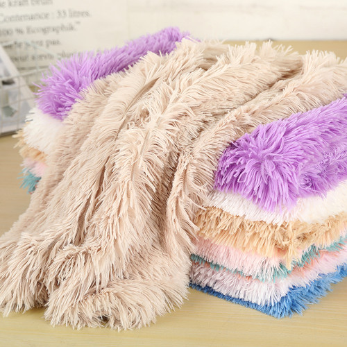 Dog / Cat Bed - Shaggy Throw Blanket