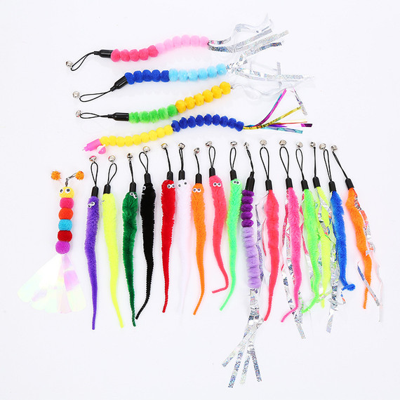 Assorted colour, green, orange, purple, pink, yellow