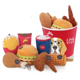 Dog - Takeaway Bucket Soft Toys