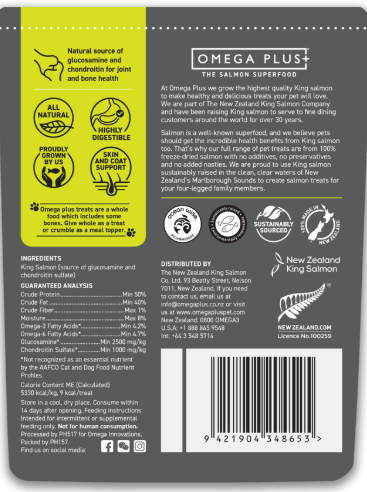 OMEGA PLUS SALMON BITES 80g
