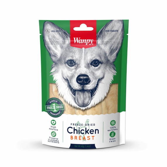 Wanpy - Dog Freeze Dried Chicken Breast 80g