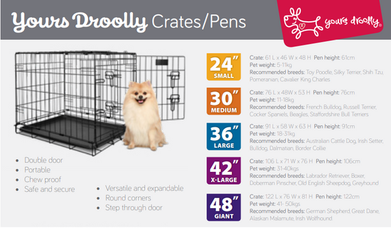 Yours Drooly Crate Black L