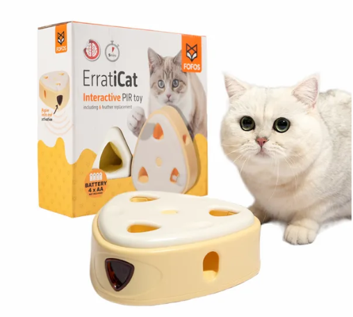 Cat Toy-Interactive Cheese Box