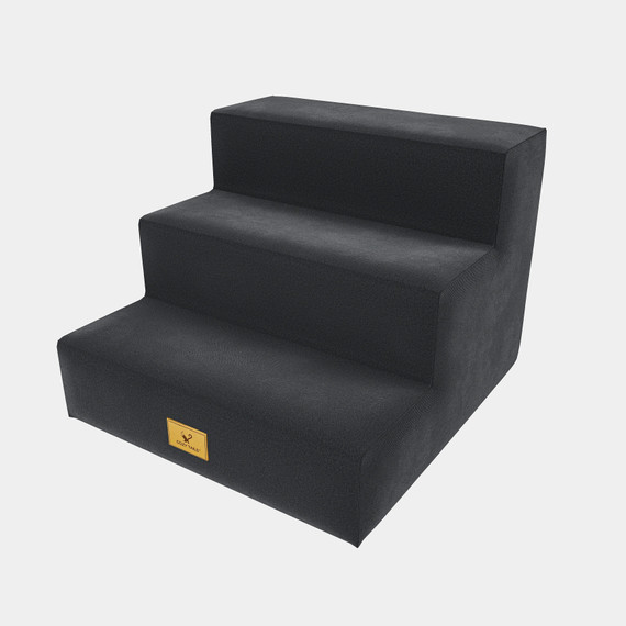Cozy Tails Mobility Stairs Black 3 - STEPS 38/40.5/30 CM