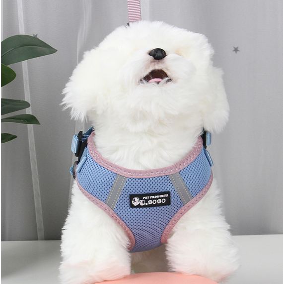Dog Harness - Air Mesh With Reflective Strip