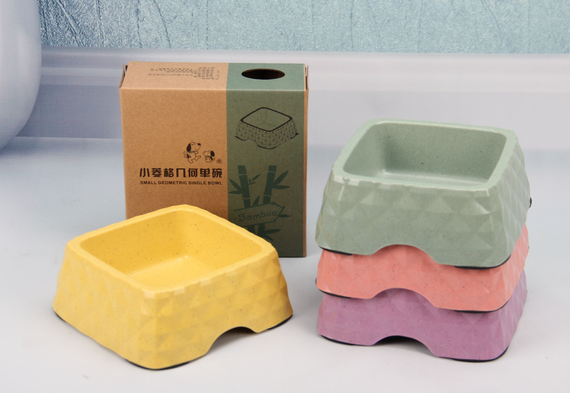 Bowl - Single Square Textured Pastel