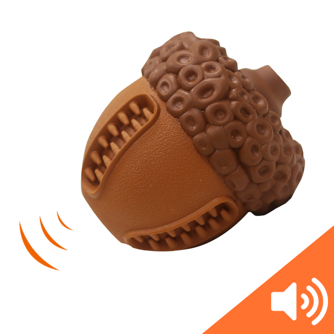Dog Toy - Laroo - Squeaky Acorn