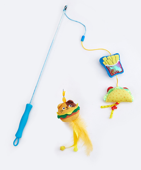 Cat Toy - Wand - Hungry Kittens
