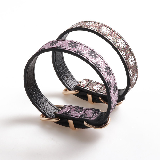 Dog Collar - Glitter Daisy