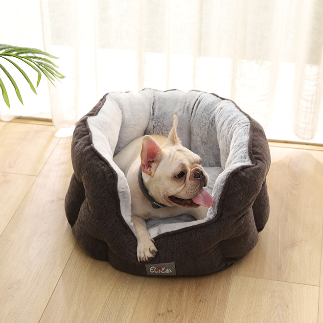 Dog Bed - Round Plush Plain