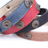 Dog Collar - Leather Sun Obsidian