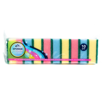 CS Home Sponge Scourers 10 Pack