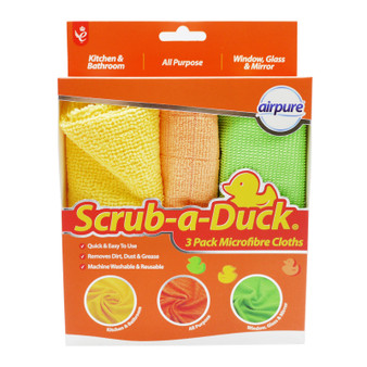 Airpure Scrub A Duck Microfibre Cloths 3 Pack