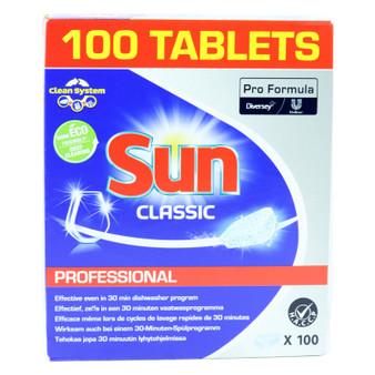 Sun Classic Professional Dishwasher Tablets 100 Pack