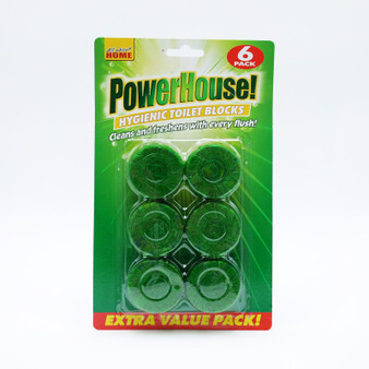 Power House Toilet Block Green 6 Pack