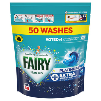 Fairy Non Bio Platinum Pods 50 Wash