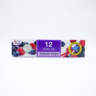 Tidyz Freezer Bags Slide Zip 12 Pack
