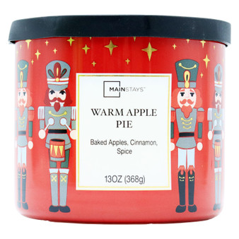 Candle Jar 3 Wick Nutcracker Warm Apple Pie 13oz