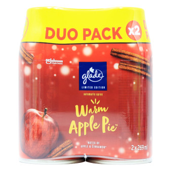 Glade Auto Spray Twin Refill Warm Apple Pie  269ml