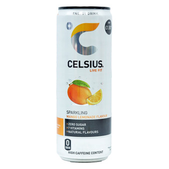 Celsius Mango Lemonade Can 355ml