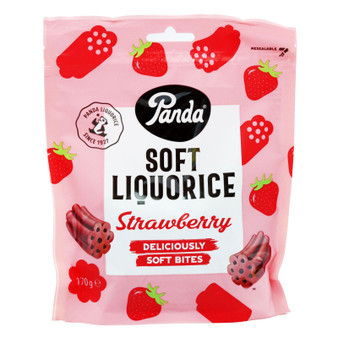 Panda Soft Liquorice Strawberry 170g