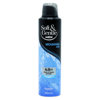 Soft & Gentle Men Antiperspirant  Deodorant Mountain Air 250ml