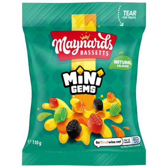 Maynards Bassetts Mini Gems Bag 110g