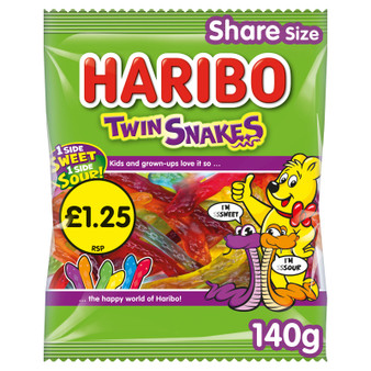 Haribo Twin Snakes 140g