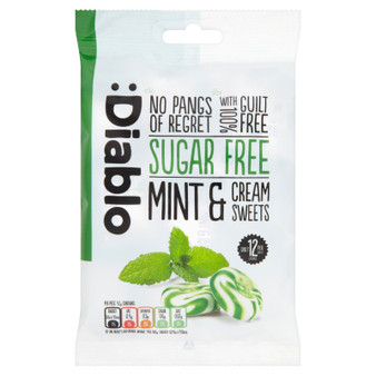 Diablo Sugar Free Sweets Mint & Cream 75g