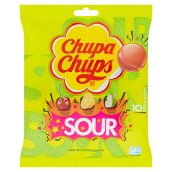 Chupa Chups Sour 10 Pack 120g