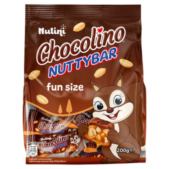 Nutini Choco Nuttybar Funbag 200g 200 Pack