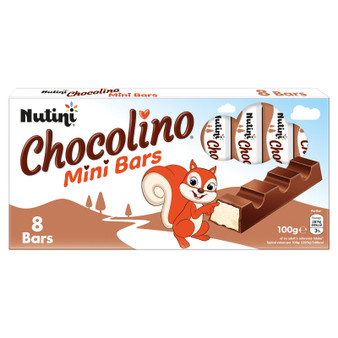 Nutini Choco Mini Bars 100g 8 Pack