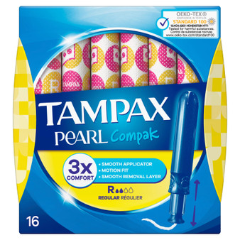 Tampax Compak Pearl Regular 16 Pack