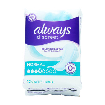 Always Discreet Pads Normal 12 Pack