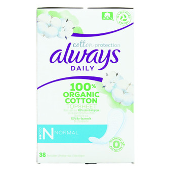 Always Cotton Panty Liners Normal Daily 38 Pack
