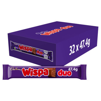 Cadbury Wispa Gold Duo Chocolate Bar 67g 32 Pack
