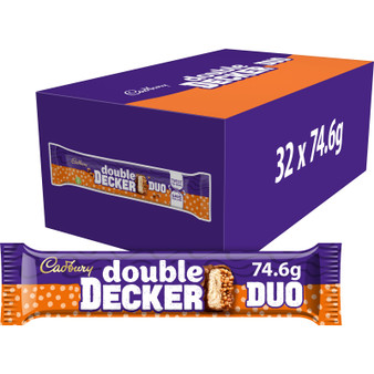 Cadbury Double Decker Duo Chocolate Bar 74.6g 32 Pack