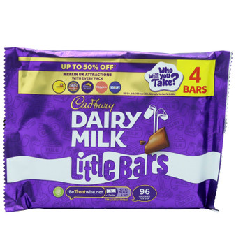 Cadbury Dairy Milk Little Bars 72g 4 Pack