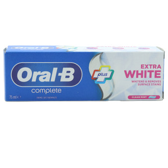 Oral B Toothpaste Complete Extra White 75ml