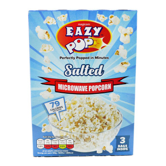 Eazypop Microwave Popcorn Salted 180g 3 Pack