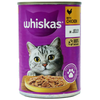 Whiskas Cat Food Chicken In Jelly 400g 12 Pack