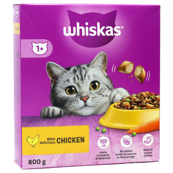 Whiskas 1+ Cat Complete Dry With Chicken 800g