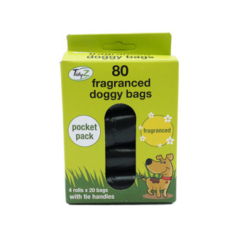 Tidyz Strong Doggy Bags Pocket 80 Bag 4 Pack