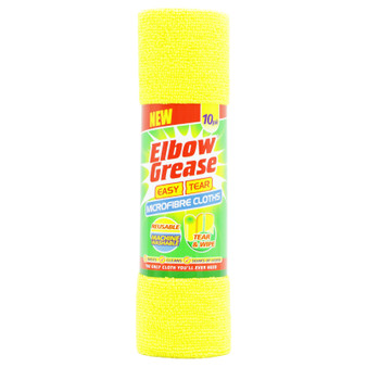 Elbow Grease Microfibr Tear Cloth Yellow 10 Pack