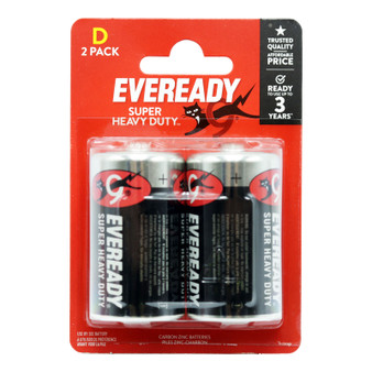 Eveready Batteries Zinc D Twin Pack